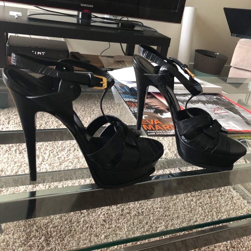 YSL Saint Laurent TRIBUTE 105 SANDAL CROCODILE - Picture 6 of 6